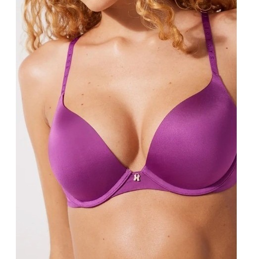 Savage X Fenty Magenta Purple Microfiber Push-Up Bra Padded Underwire Bra 36dd